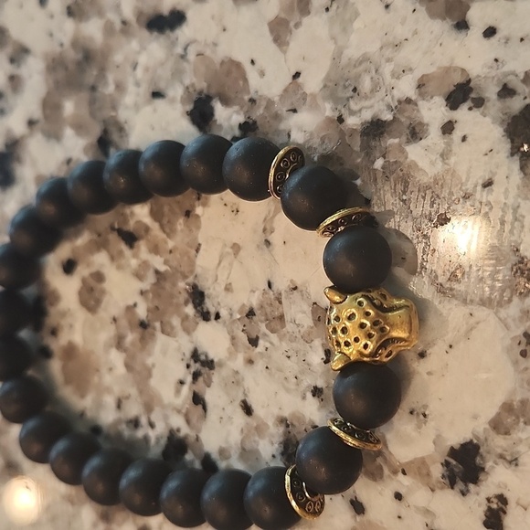 Men's Black Bracelet - Picture 1 of 3